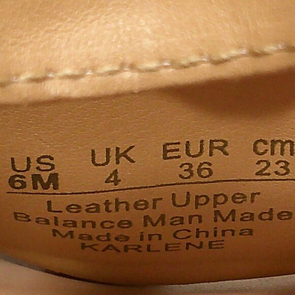 Franco Sarto Karlene Nude Platform Leather Sandals Size 6M - Picture 5 of 11